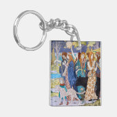 ユージーングラスアセット – 調和装飾パネル キーホルダー (正面左)