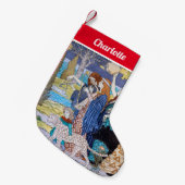 ユージーングラスアセット – 調和装飾パネル スモールクリスマスストッキング (正面 (吊り時))
