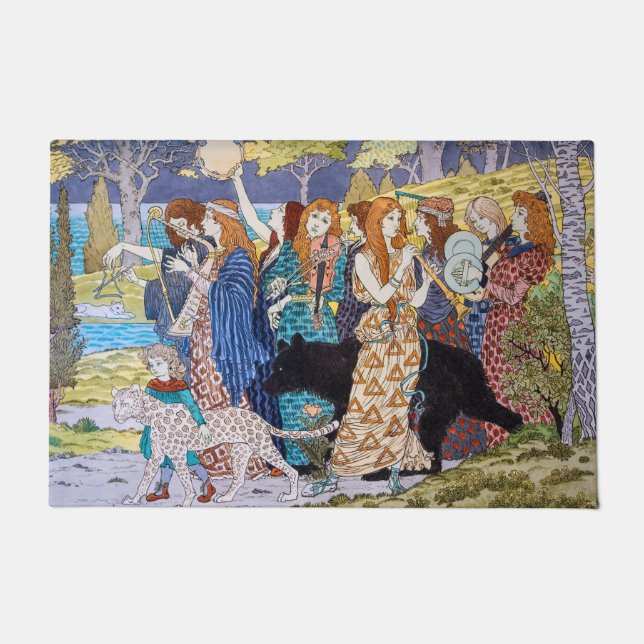 ユージーングラスアセット – 調和装飾パネル ドアマット (正面)