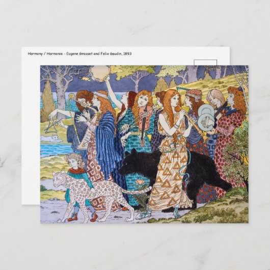 ユージーングラスアセット – 調和装飾パネル ポストカード (正面/裏面)