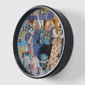 ユージーングラスアセット – 調和装飾パネル 壁時計 (傾斜)