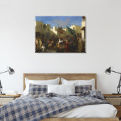 ユージーンデラクロワヴィンテージタンジールの狂信的な作品 キャンバスプリント (インサイチュ (寝室))