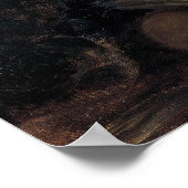 ユージーンデラクロワヴィンテージ花束 ポスター (角)