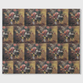 ユージーンデラクロワヴィンテージ花束 ラッピングペーパー (フラット)