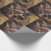 ユージーンデラクロワヴィンテージ花束 ラッピングペーパー (角)