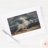ユージーンデラクロワ – ホース怖い稲妻 長方形シール (封筒)