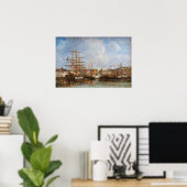 ユージーンブダン – フェスティバルインザハーバーオブオンフルール ポスター (ホームオフィス)