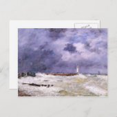 ユージーンブダン – ルアーブル。フラスカティから激しい風。 ポストカード (正面/裏面)