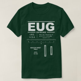 ユージーンモーロンスイートフィールド空港EUG Tシャツ