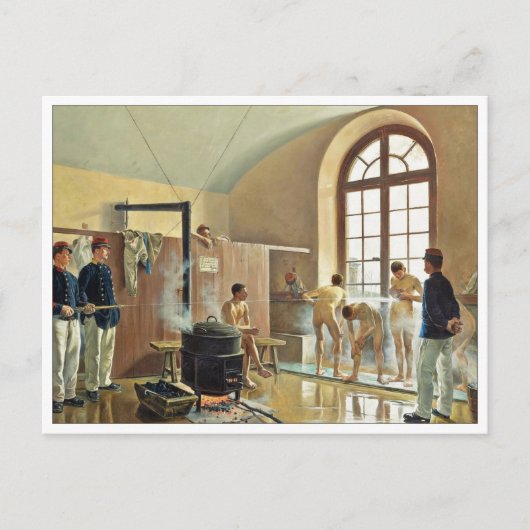 ユージーン新聞連隊シャワー詳細 ポストカード (正面)