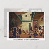 ユージーン結婚・デラクロワによるモロッコのユダヤ人 ポストカード (正面/裏面)