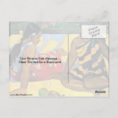 ユージーン・アンリ・ポール・ゴーギンによるタヒチの二人の女性 ポストカード (裏面)