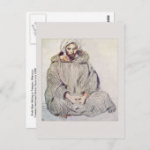 ユージーン・デラクロワによってタンジールに座っているアラブ人 ポストカード (正面/裏面)