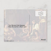 ユージーン・デラクロワのアルジェの女性 ポストカード (裏面)