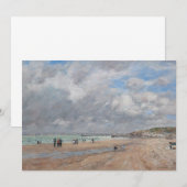 ユージーン・ブーダン - ドーヴィル海岸 招待状 (正面/裏面)