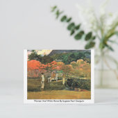 ユージーン・ポール・ゴーギンの白馬 ポストカード (スタンド正面)