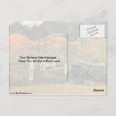 ユージーン・ポール・ゴーギンの白馬 ポストカード (裏面)