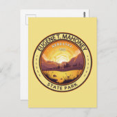 ユージーンT.マハニー州パークネブラスカバッジ ポストカード (正面/裏面)