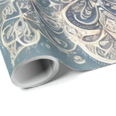 ユースのスノーフレーク霜の降りた曼荼羅3 ラッピングペーパー (ロールコーナー)