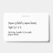 ユースアクティビティキャンプ会員 バッジ (裏面)