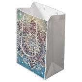 ユースエレガントのスノーフレーク霜の降りた曼荼羅 ミディアムペーパーバッグ (正面アングル)