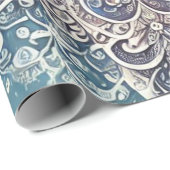 ユースエレガントのスノーフレーク霜の降りた曼荼羅 ラッピングペーパー (ロールコーナー)