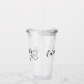 ユースカディバスク州旗ハート アクリルタンブラー (右)