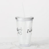 ユースカディバスク州旗ハート アクリルタンブラー (左)