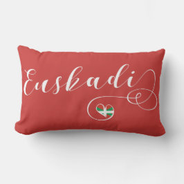 ユースカディ国旗のハート、バスク地方 アウトドアクッション