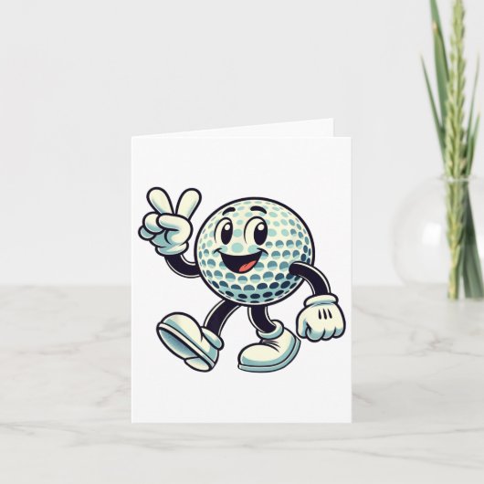 ユースゴルフプレーヤーボーイズゴおもしろいルフ カード (正面)