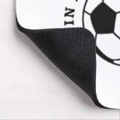 ユースサッカーの母、チームママ サッカーの試合日 ママ マウスパッド (コーナー)