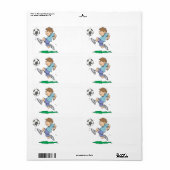 ユースサッカー ラベル (フルシート)