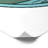 ユースサマーキャンプ島キャビンカスタムと看板 ポスター (角)