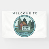 ユースサマーキャンプ島キャビンカスタムと看板 横断幕 (横)