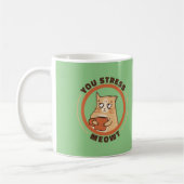 ユーストレスミオット猫 コーヒーマグカップ (左)