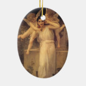ユースバイブーゲラウビクトリアンエンジェルポートレート セラミックオーナメント (裏面)