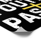 ユースパスターターキリスト教のおもしろい年齢を演じない ポスター (角)