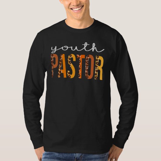 ユースパスター ヒョウ柄チーム 可愛い 秋 紅葉 感謝 Tシャツ (正面)