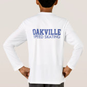ユースパフォーマンスシャツ/オークビルスピードスケートで滑る Tシャツ (裏面)
