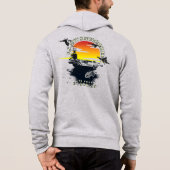 ユーズ・S・軍隊 |メンズフルジップフード付きスウェットシャツ パーカ (裏面)