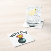 ユーダグリッター爆弾 スクエアペーパーコースター (インサイチュ)