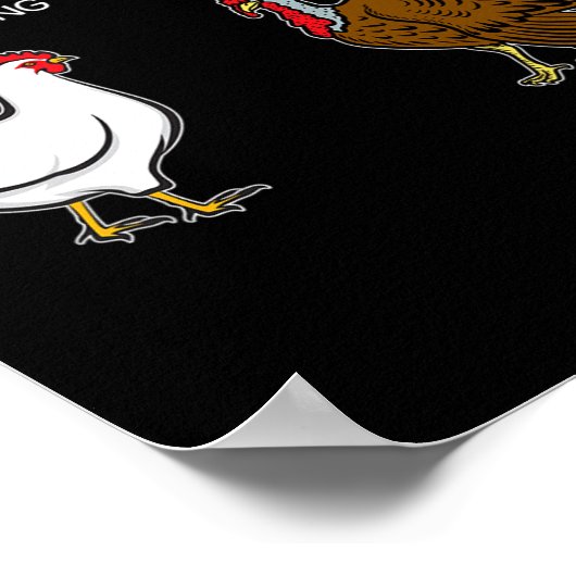 ユーチキントルコ月のジョークのユーモアおもしろい感謝祭 ポスター (角)