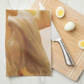 ユーチャリス – レイトンの果実のバスケットを持つ女の子 キッチンタオル (四つ折り)