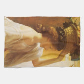 ユーチャリス – レイトンの果実のバスケットを持つ女の子 キッチンタオル (横)