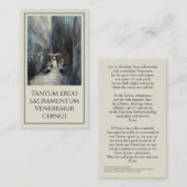 ユーチャーリ絵を描スト祈りの言葉カード コーリングカード (正面/裏面)