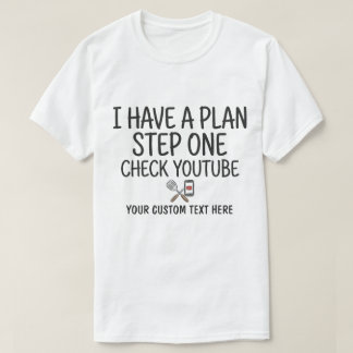 ユーチューブチェックでBBQを計画 ステップ1 Tシャツ