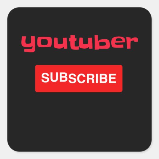 ユーツバーゲーマー スクエアシール (正面)