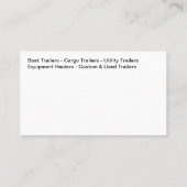 ユーティリティのトレーラーとヒッチサプライ 名刺 (裏面)