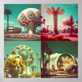 ユートピアの明日 – (スケッチボードのロゴ付き) ポスター