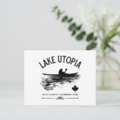 ユートピア湖ニューブランズウィックカナダレイクス – カヤーカー シーズンポストカード (スタンド正面)